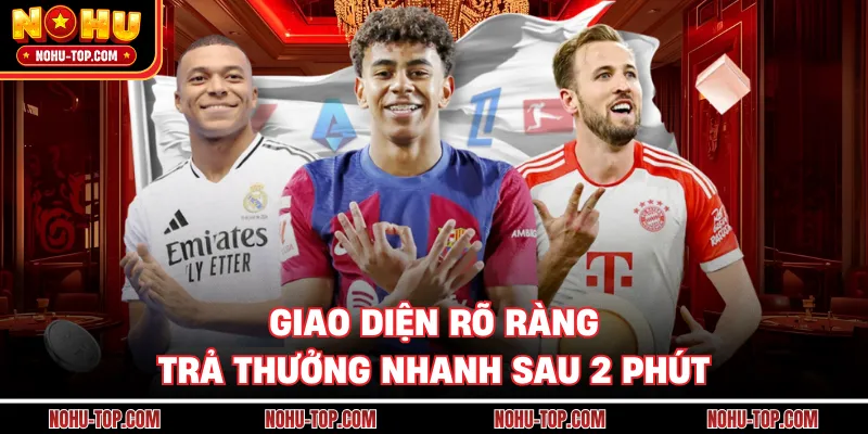 Giao Diện Rõ Ràng, Trả Thưởng Nhanh Sau 2 Phút